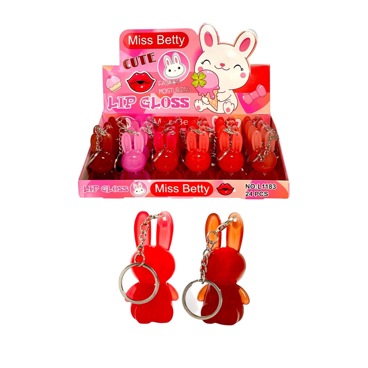 BRILLO MAGICO CONEJO LLAVERO MISS BETTY