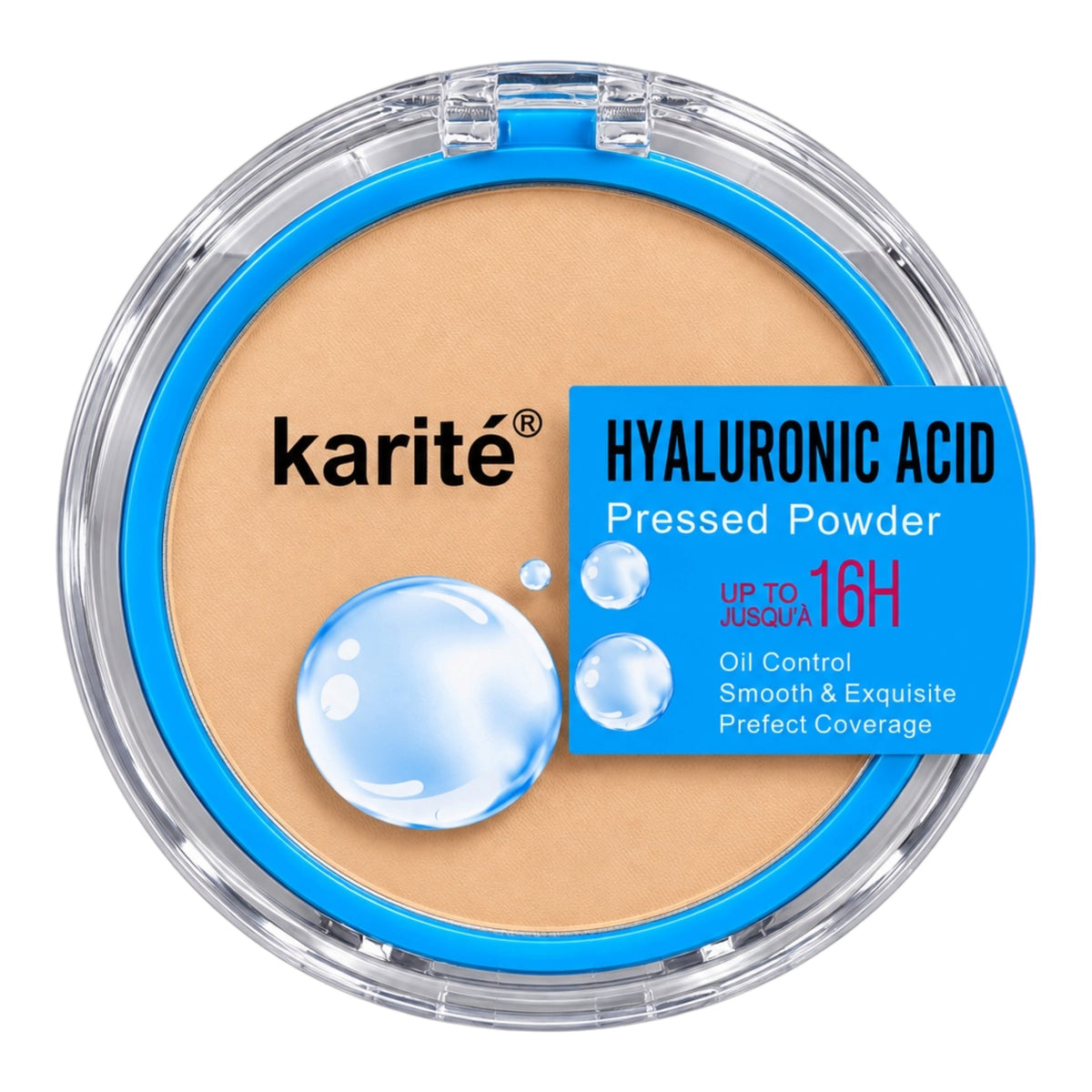 POLVO COMPACTO HYALURONIC ACID 16H AZUL CLARO KARITE