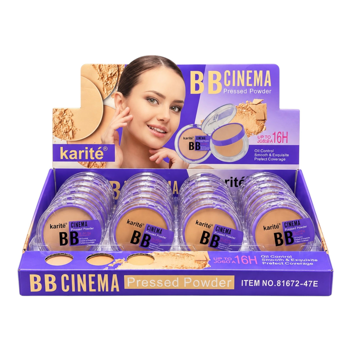 POLVO COMPACTO BB CINEMA 16H MORADO KARITE
