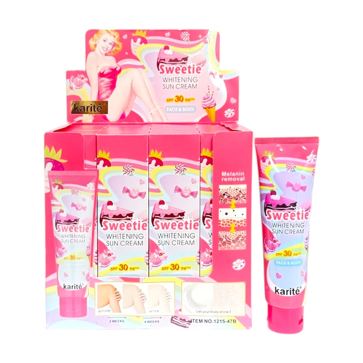 PROTECTOR SOLAR BLANQUEADOR SPF30PA+ SWEETIE HOTTIE KARITE