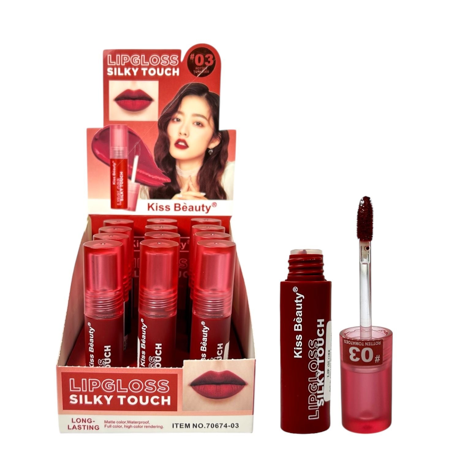LABIAL LIQUIDO SILKY TOUCH 4ML KISS BEAUTY