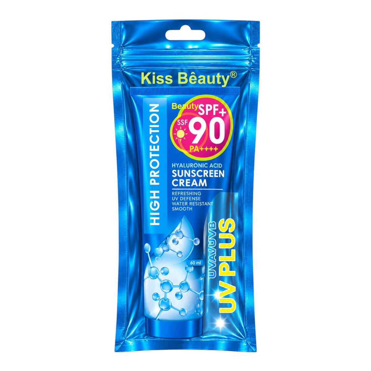 PROTECTOR SOLAR SPF90+ BOLSA KISS BEAUTY