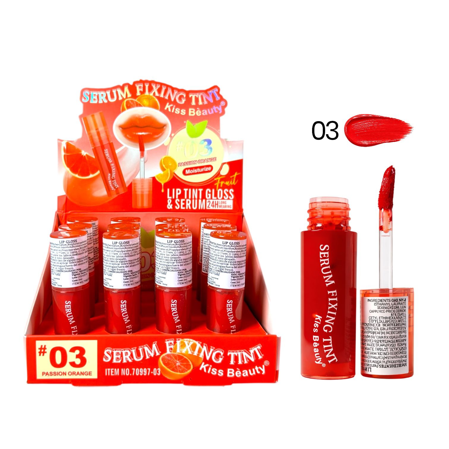 TINTA SERUM NATURAL KISS BEAUTY