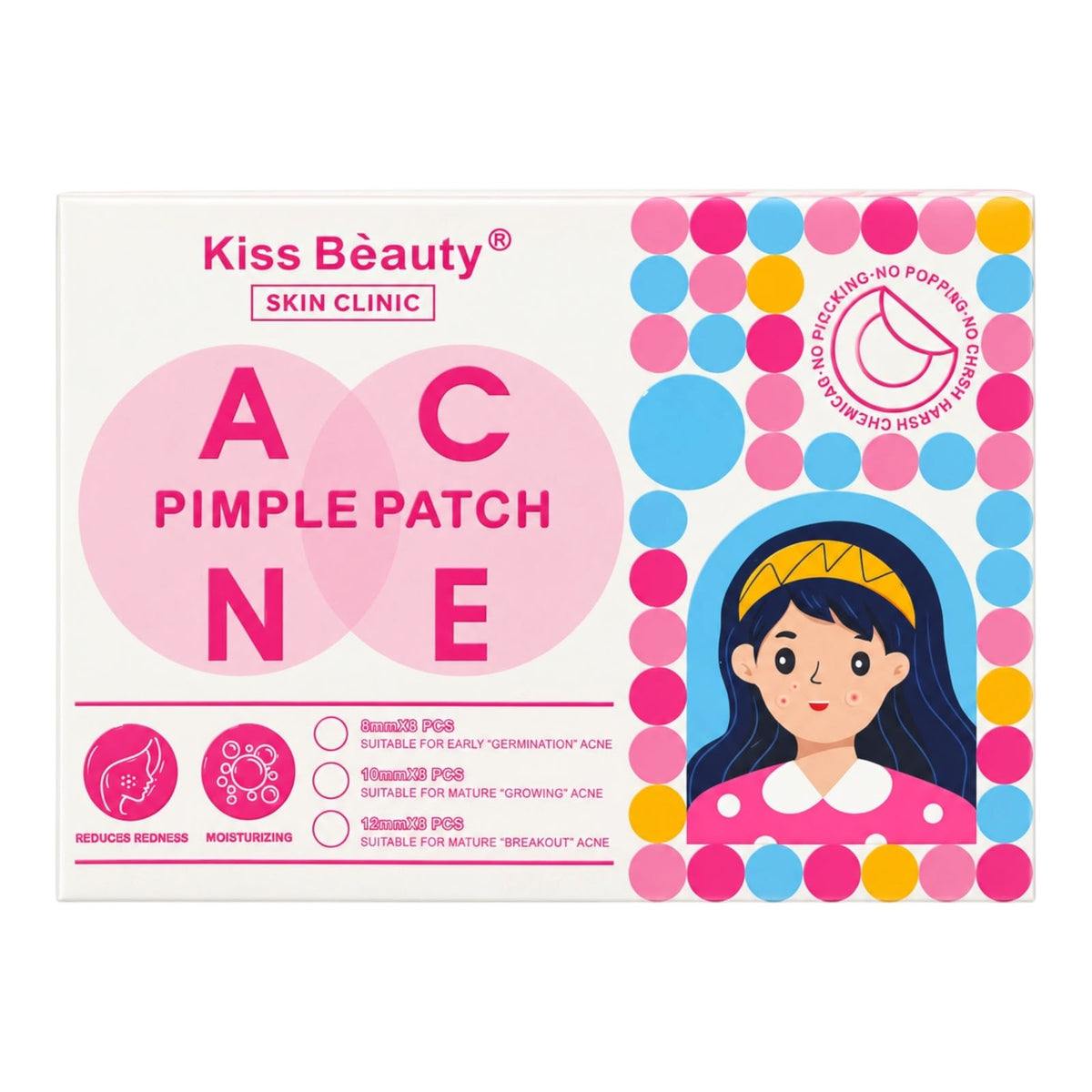 PARCHE DE ACNE X36 MUÑEQUITA KISS BEAUTY