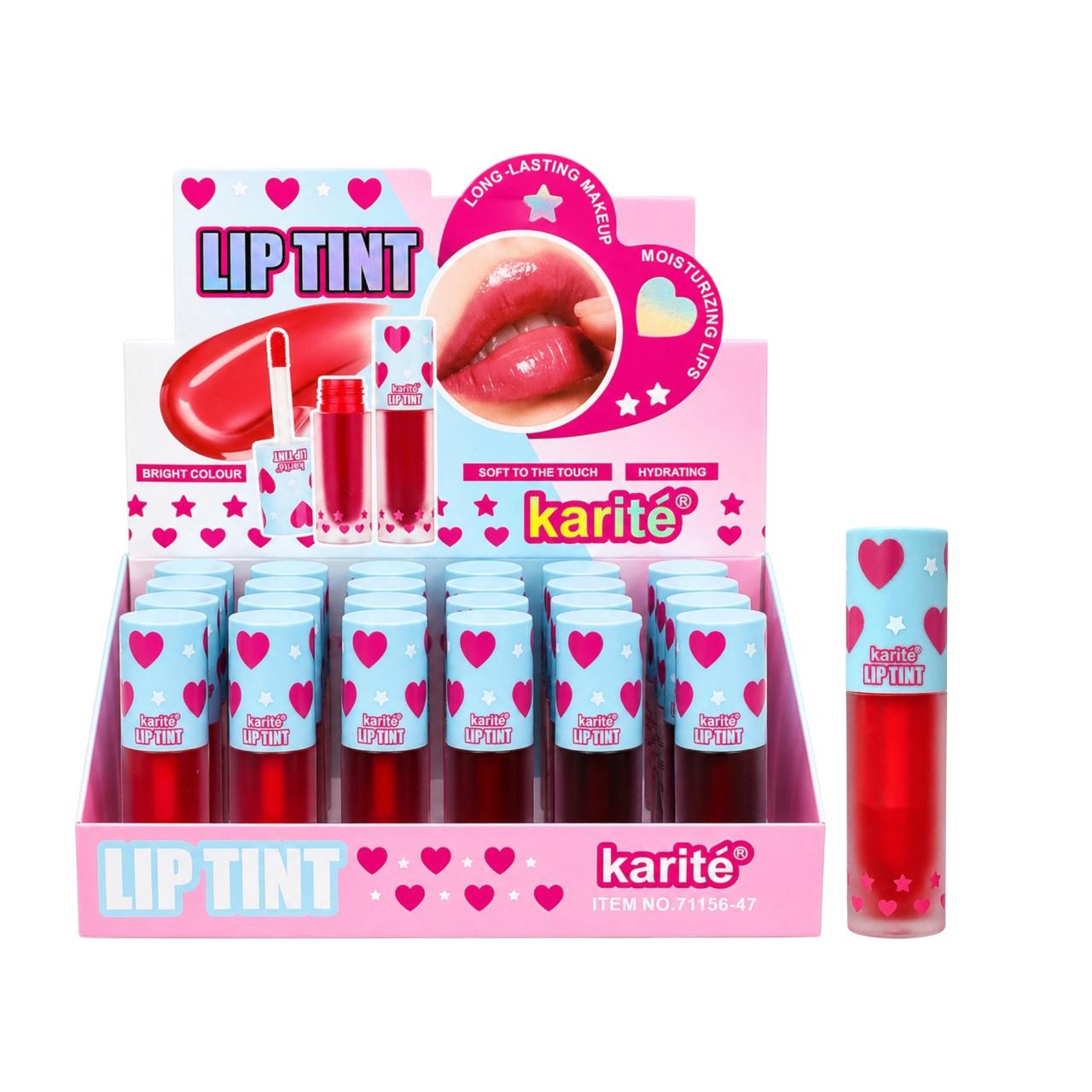 TINTA DE LABIOS CORAZONES ESTRELLITAS LIP TINT KARITE