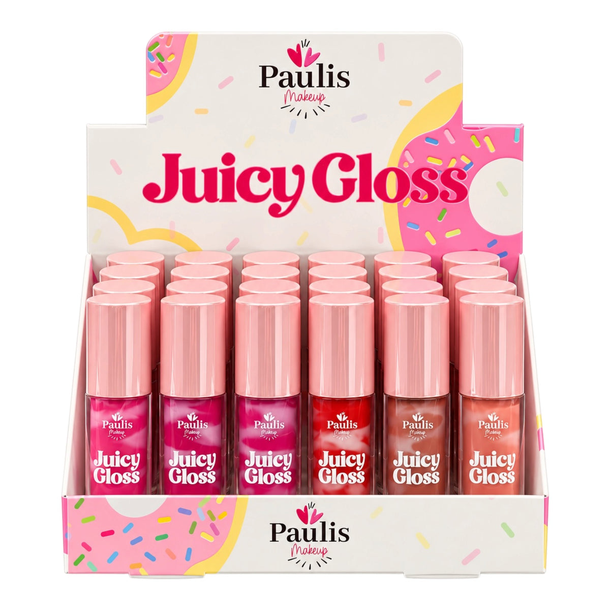 BRILLO CON COLOR COLORES JUICY GLOSS 6ML APLICADOR GRANDE PAULIS