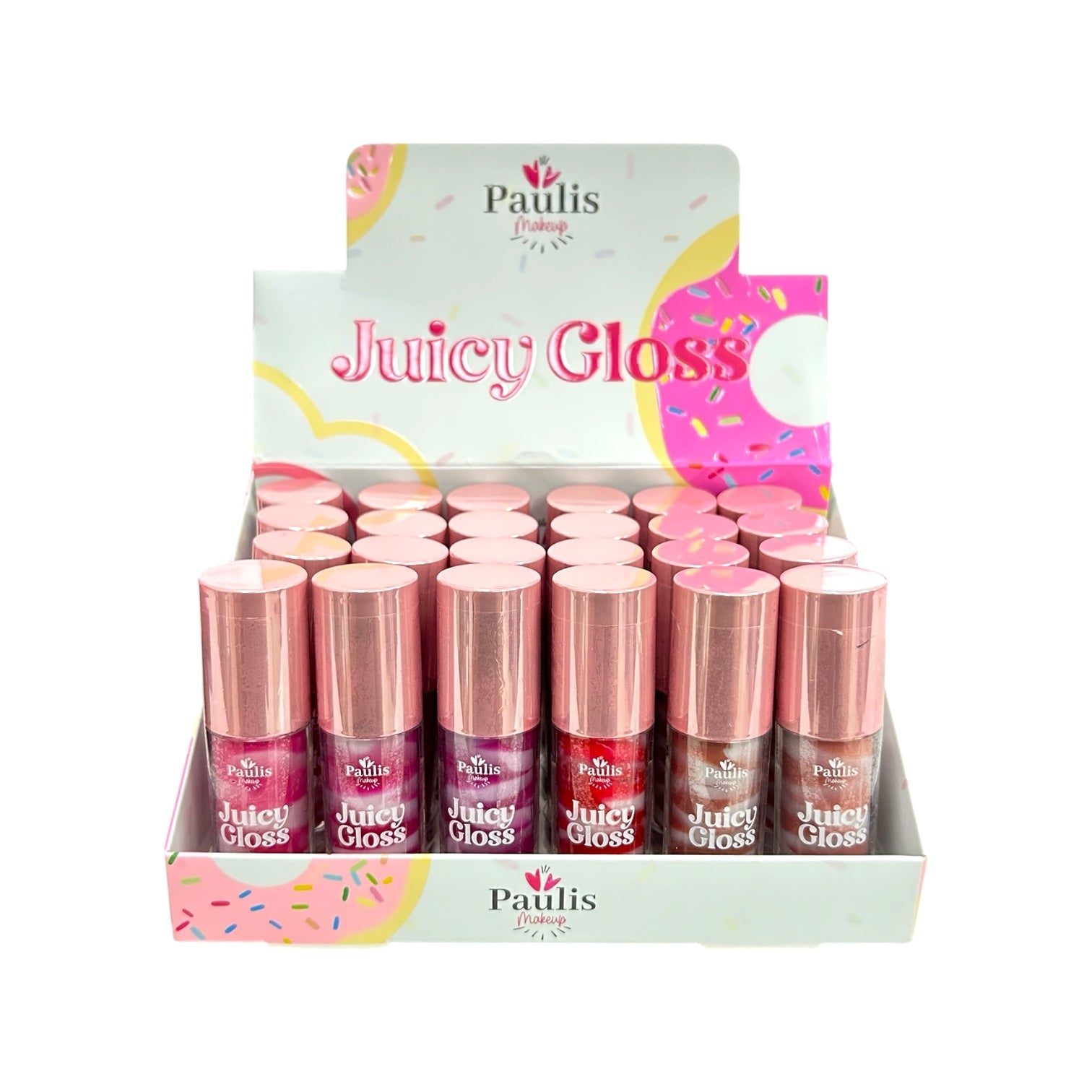 BRILLO CON COLOR COLORES JUICY GLOSS 6ML APLICADOR GRANDE PAULIS