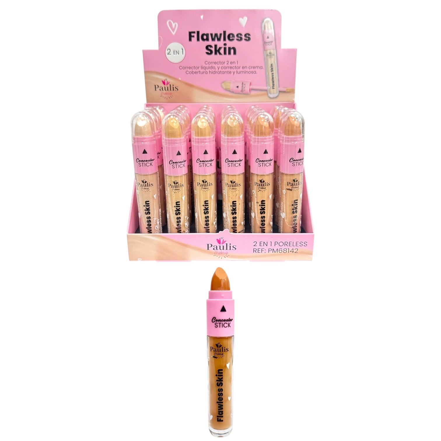 CORRECTOR LIQUIDO Y BARRA PAULIS