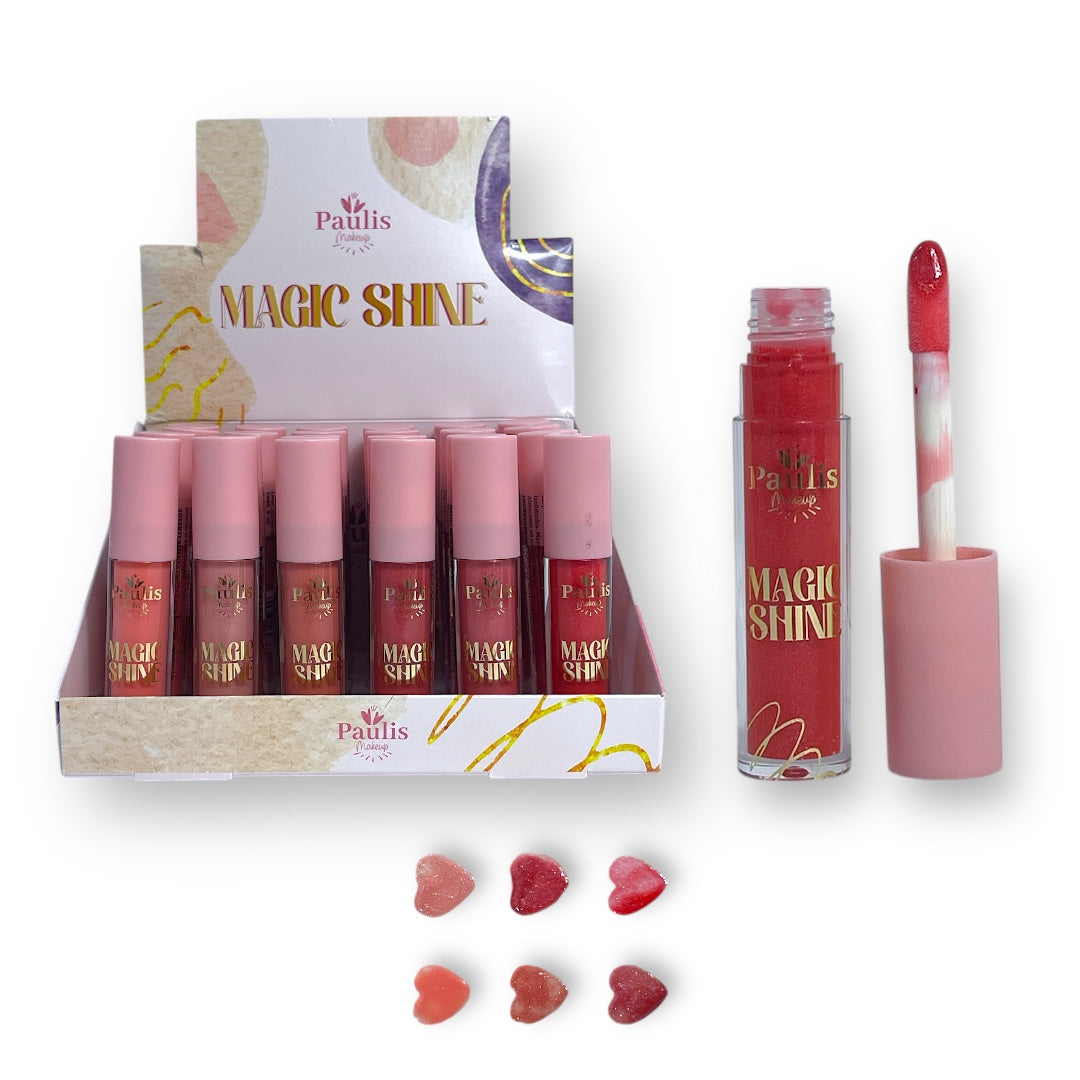 BRILLO GLOSS CON COLOR ESCARCHADO MAGIC SHINE PAULIS