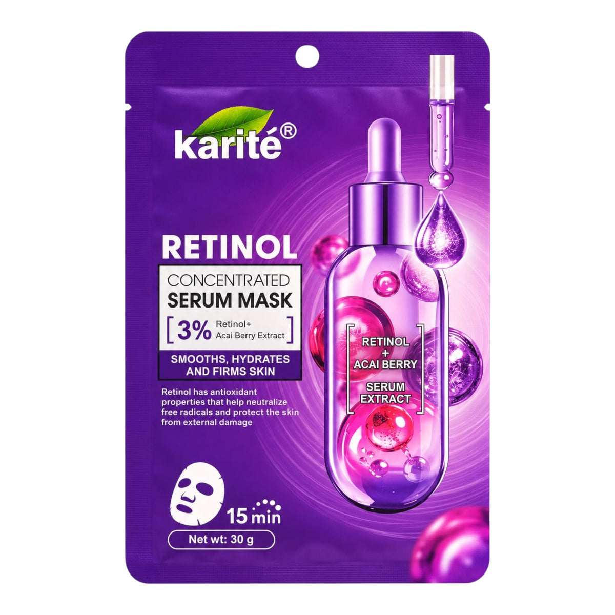 MASCARILLA FACIAL RETINOL 15MIN KARITE