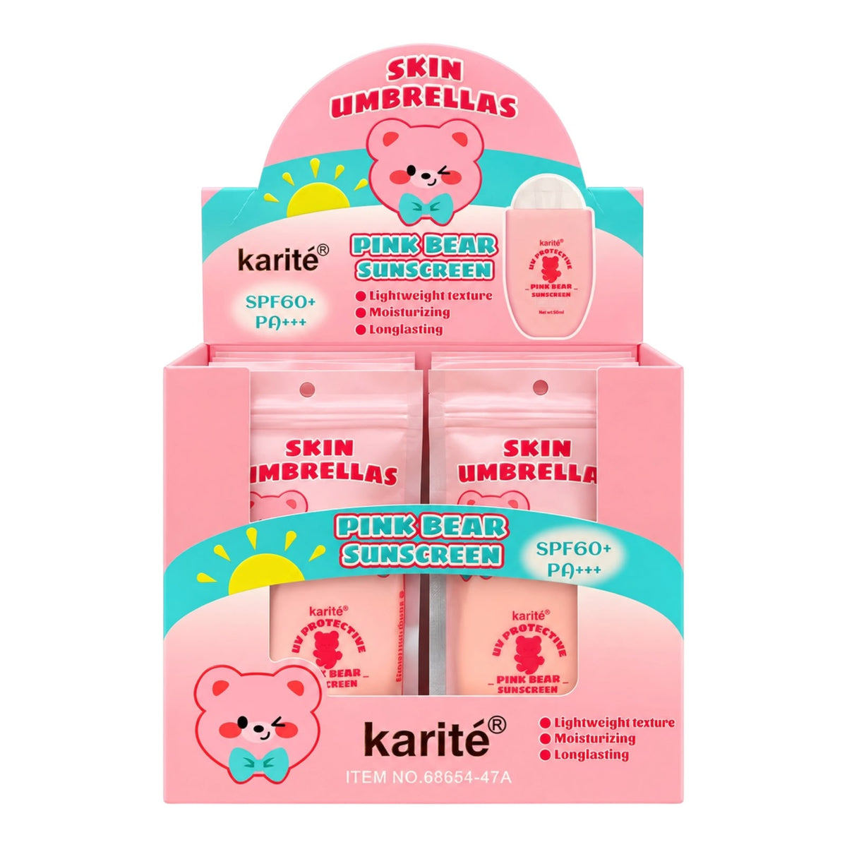 PROTECTOR SOLAR SKIN UMBRELLAS SPF60+ CARITA OSITO KARITE