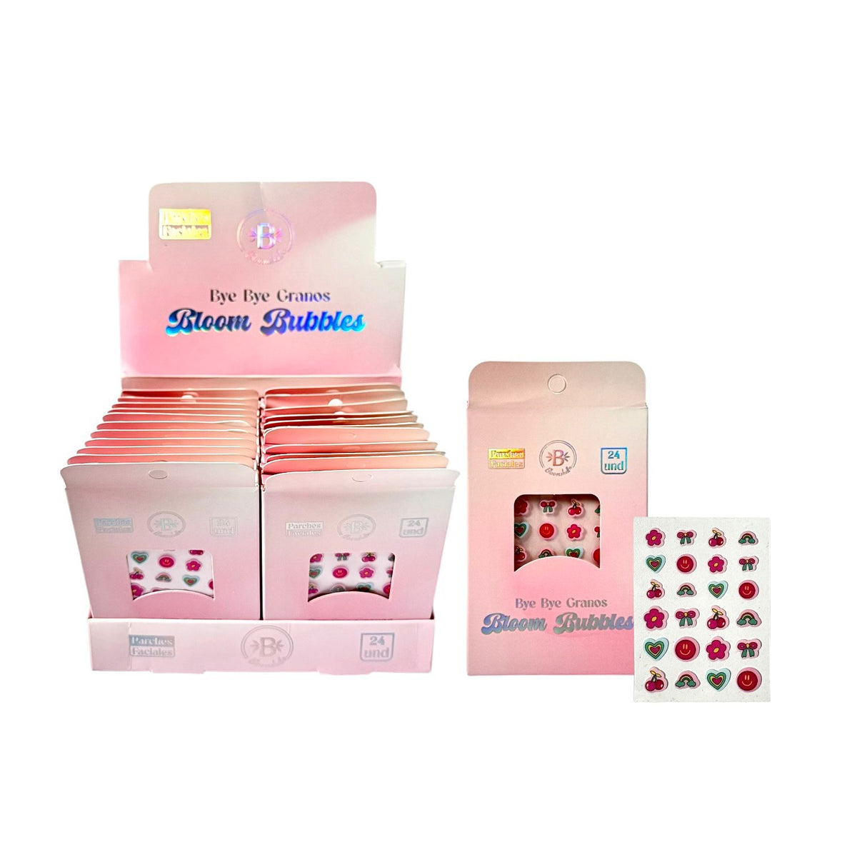 PARCHES DE ACNE X24 BYE BYE GRANOS BLOOM BUBBLES BLOOMSHELL
