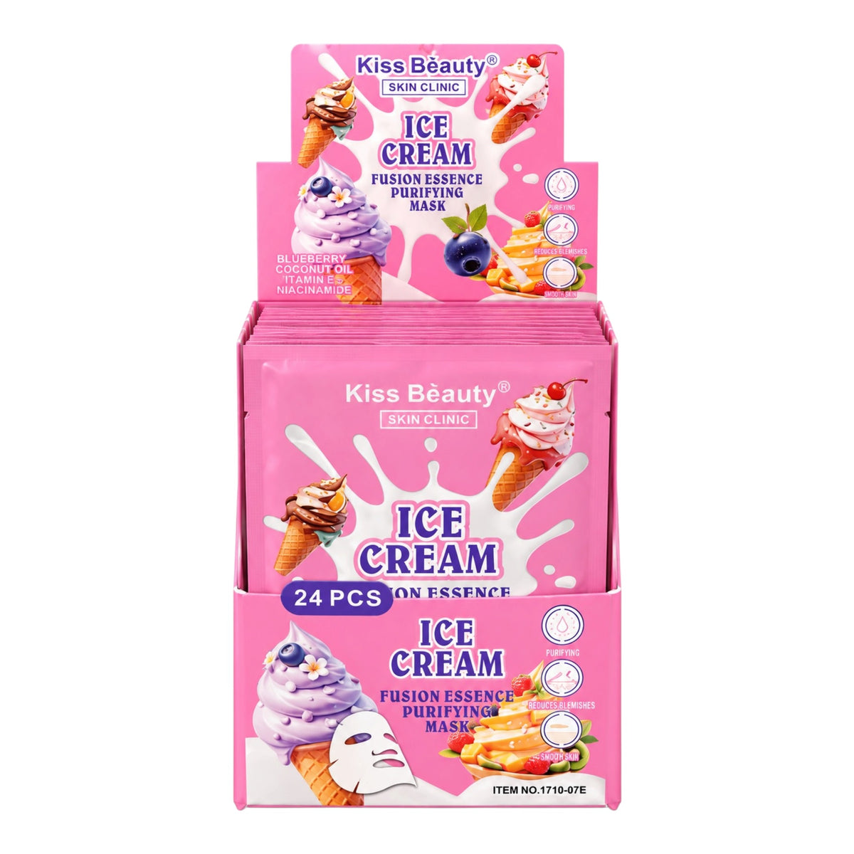 MASCARILLA EN VELO ICE CREAM KISS BEAUTY
