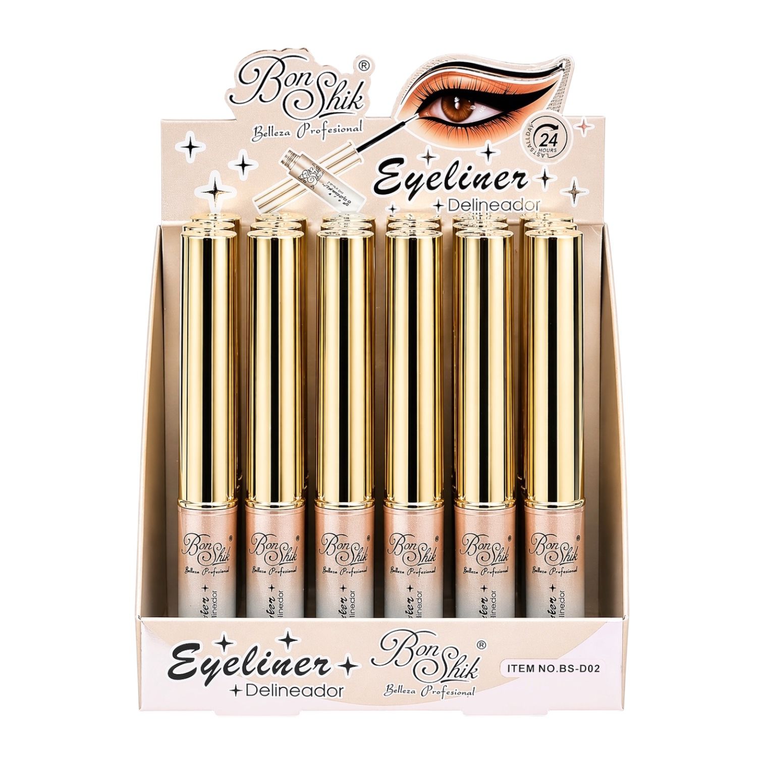 DELINEADOR LIQUIDO EN PINCEL BONSHIK