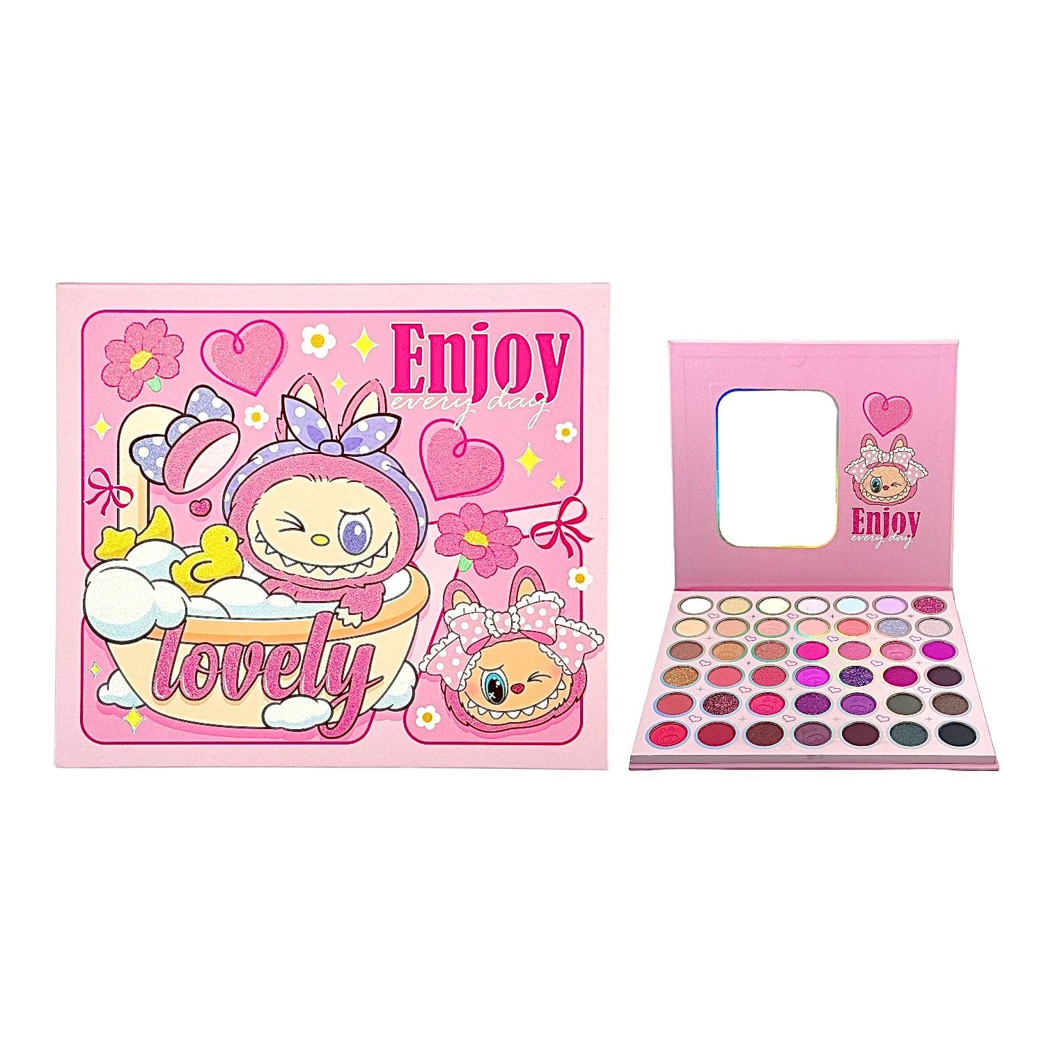 PALETA DE SOMBRAS X42 TONOS LABUBU ENJOY EVERY DAY