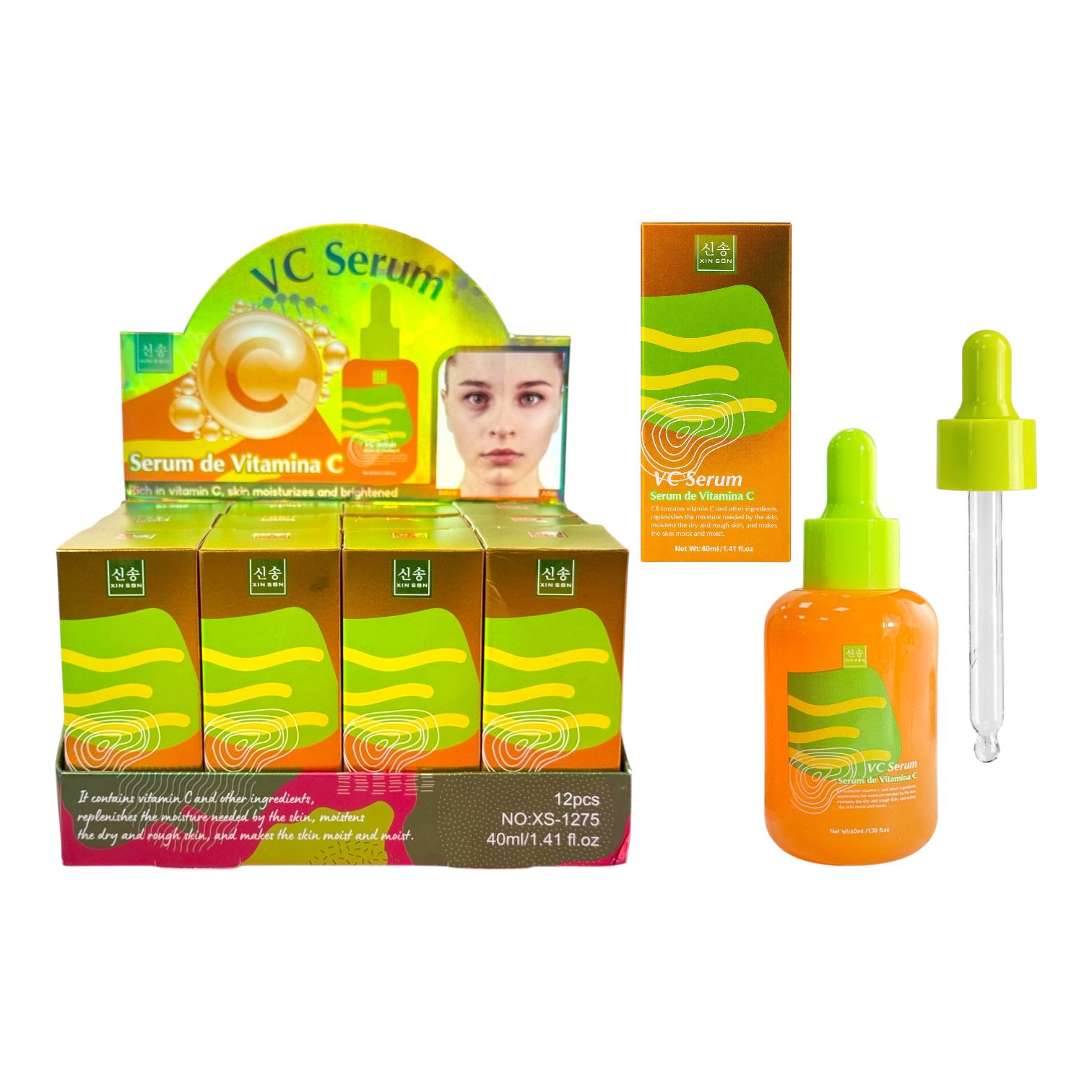 SUERO FACIAL VITAMINA C 40ML XIN SON