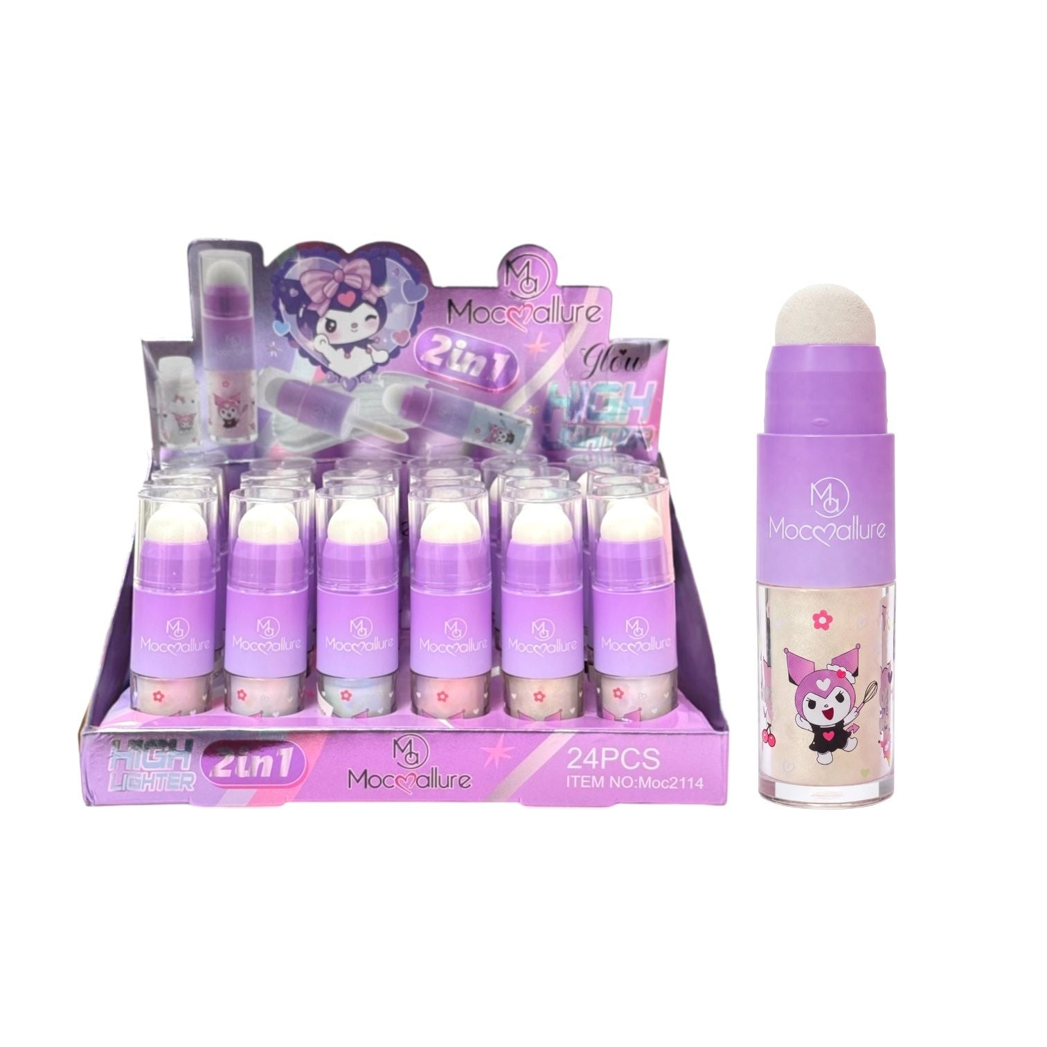 ILUMINADOR LIQUIDO CON ESPONJITA KUROMI MOCALLURE