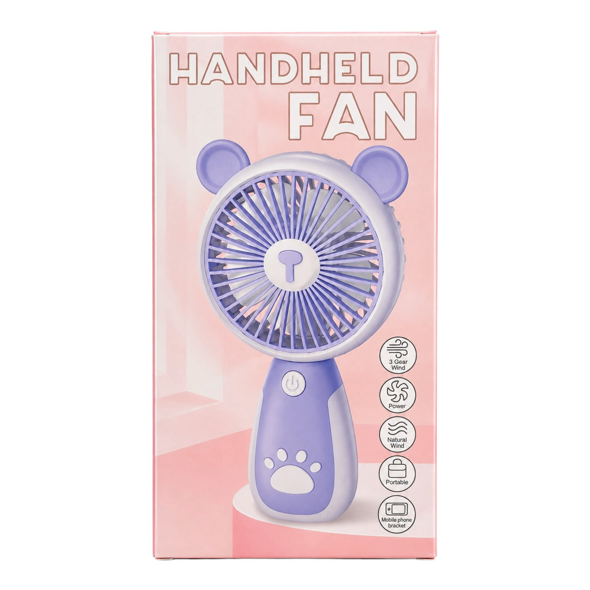 MINI VENTILADOR OREJITAS HUELLITAS SPEND THIS SUMMER WITH YOU HANDHELD FAN