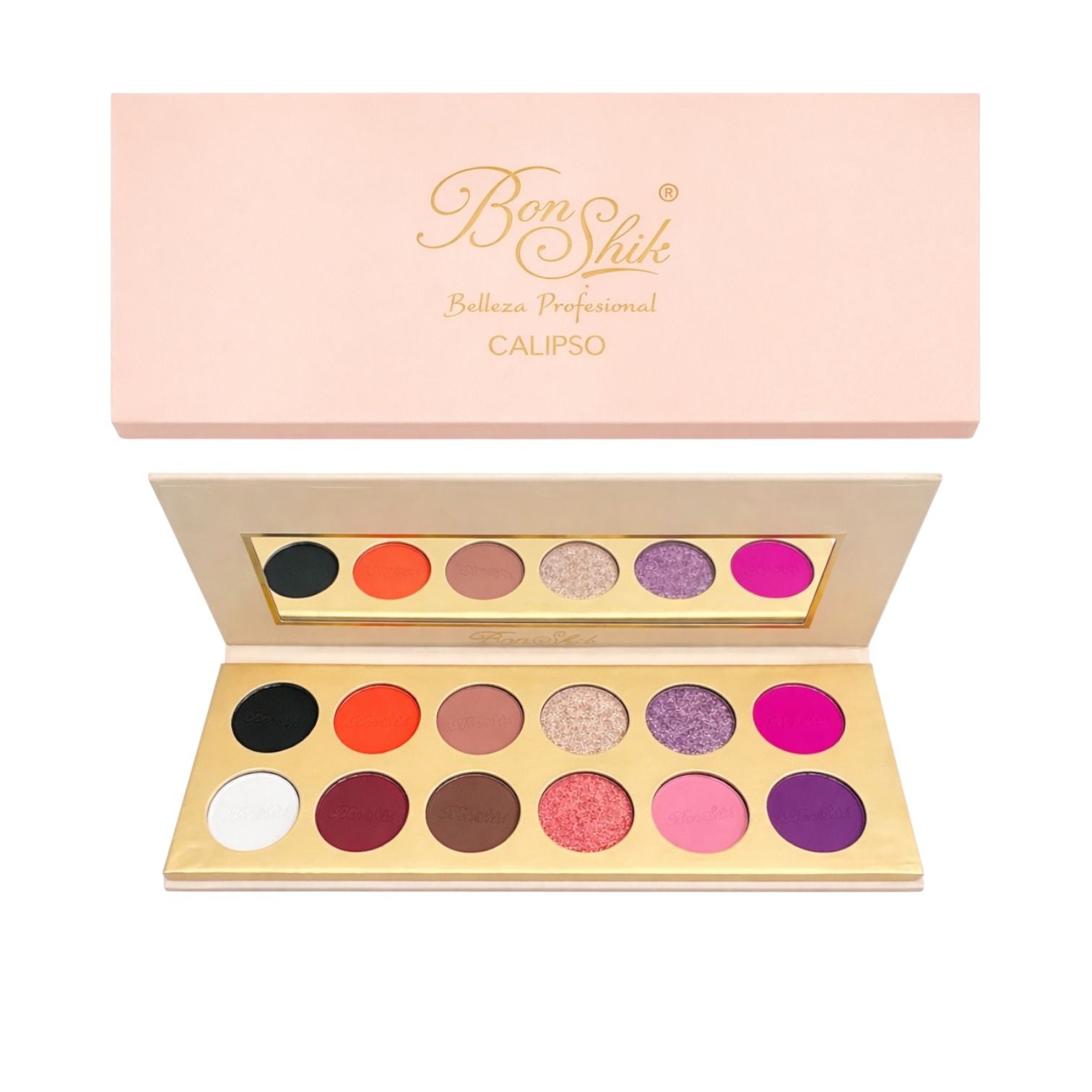 PALETA DE SOMBRAS X12 TONOS CALIPSO BONSHIK