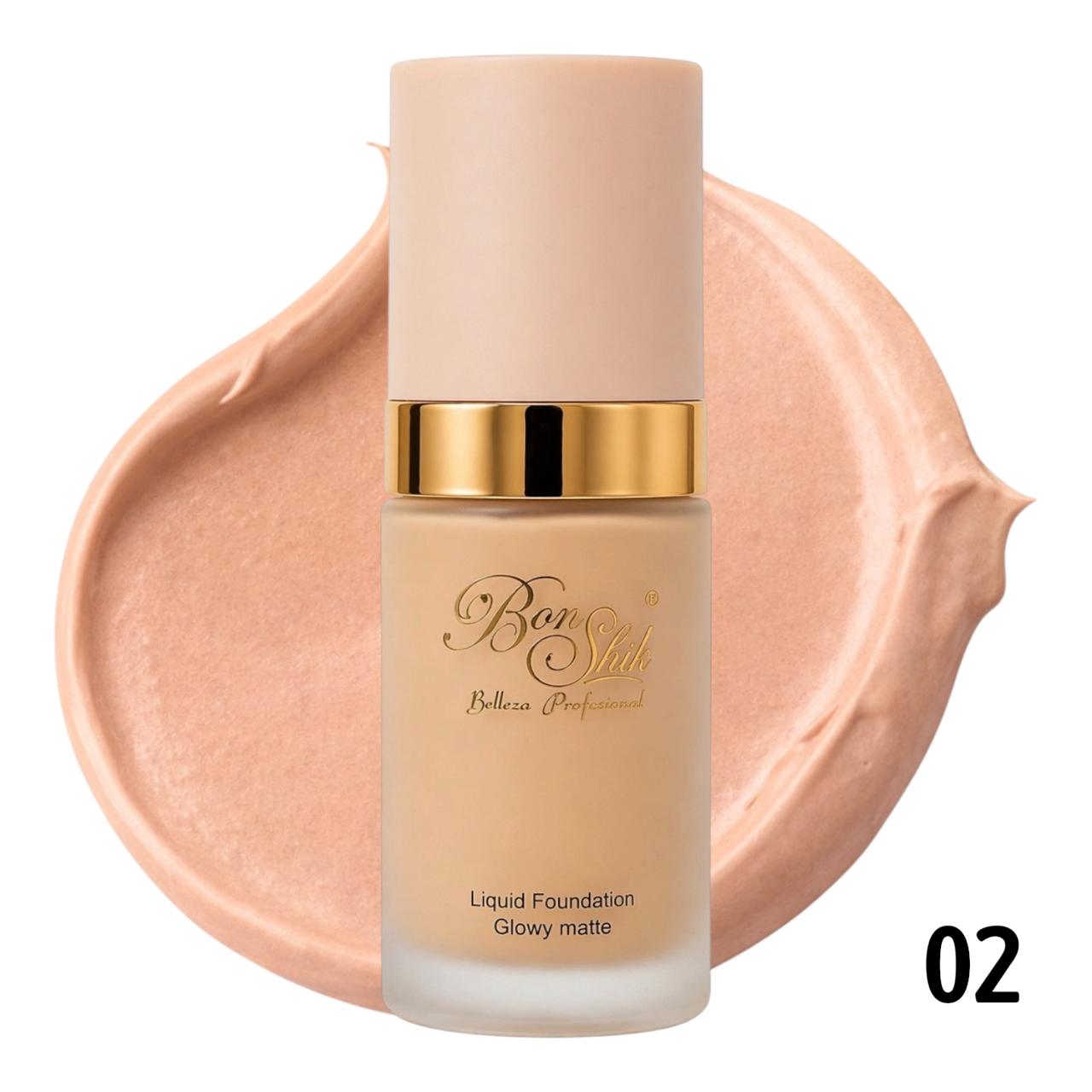 BASE LIQUIDA GLOWY MATTE 30ML BONSHIK