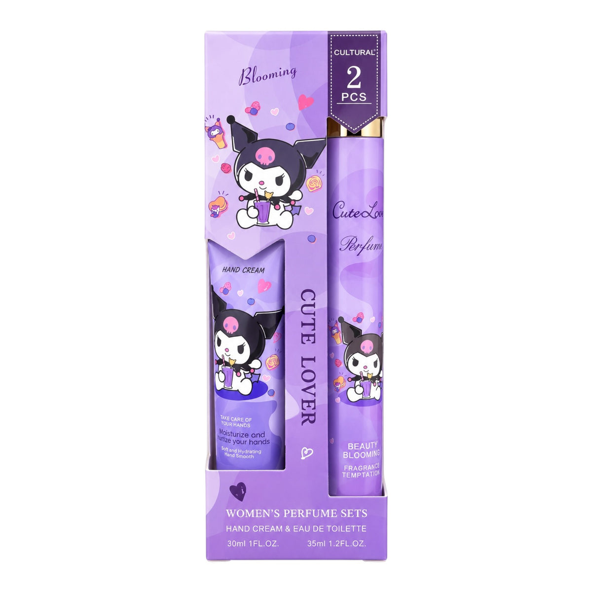 SET DE CREMA Y PERFUME KUROMI CUTE LOVER