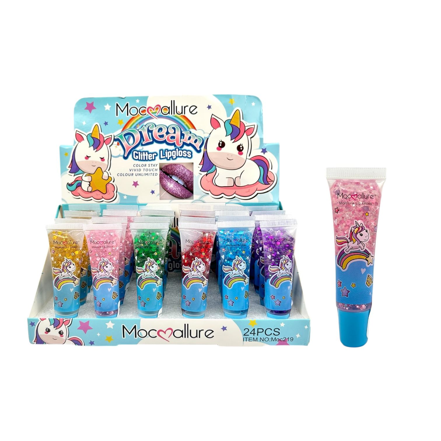 BRILLO GLOSS GLITTER UNICORNIO DREAM MOCALLURE