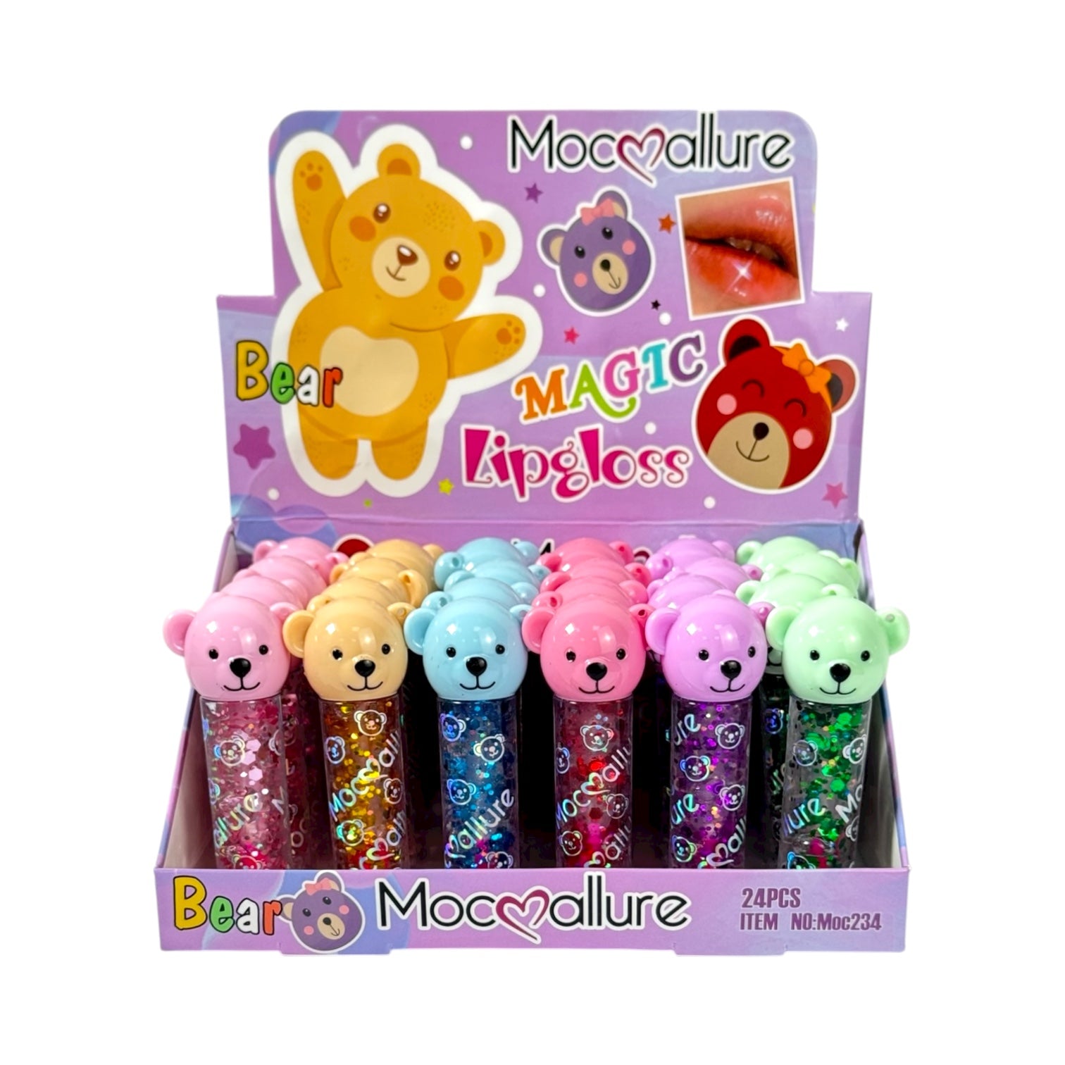 BRILLO MAGICO GLITTER CABEZA OSITO BEAR MOCALLURE