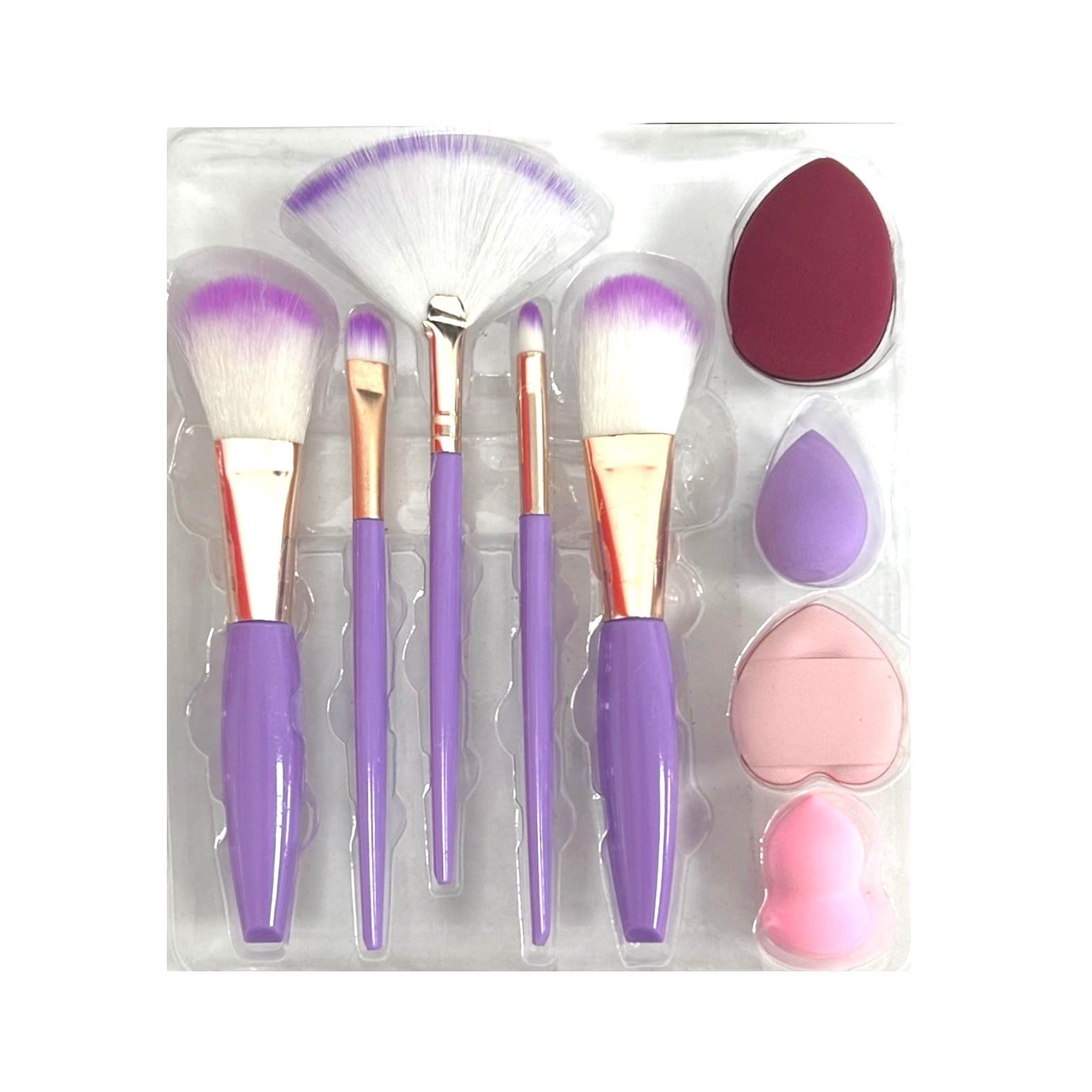 SET X5 BROCHAS 2 MINI BEAUTY BLENDER 2 MINI BORLITAS SANRIO MAKEUP TOOLS