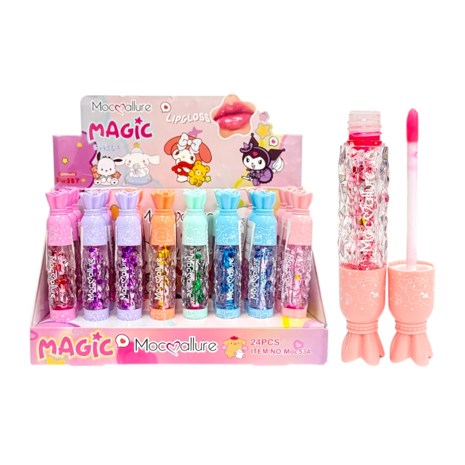 BRILLO MAGICO GLITTER FORMA BANANA SANRIO MOCALLURE