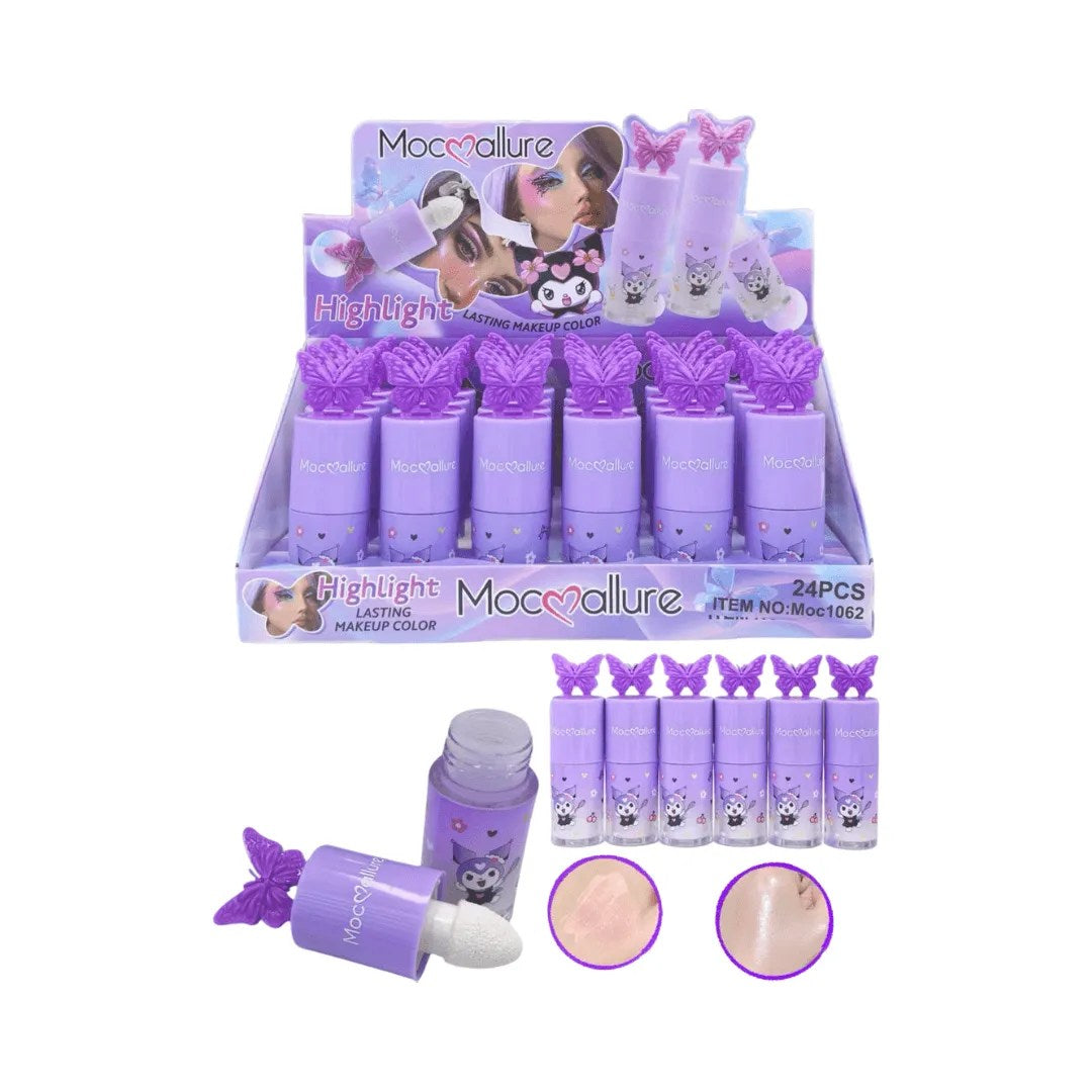 ILUMINADOR LIQUIDO ESPONJITA KUROMI TAPA MARIPOSA MOCALLURE