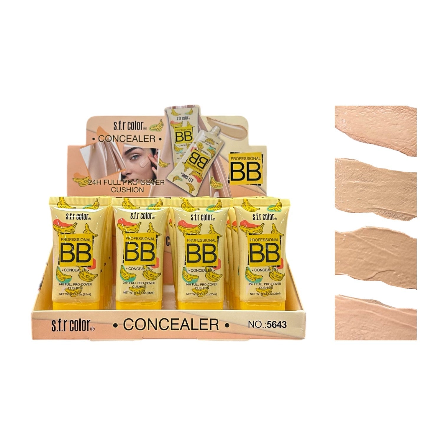 BASE CORRECTOR LIQUIDA BB 24H BANANO SFR COLOR