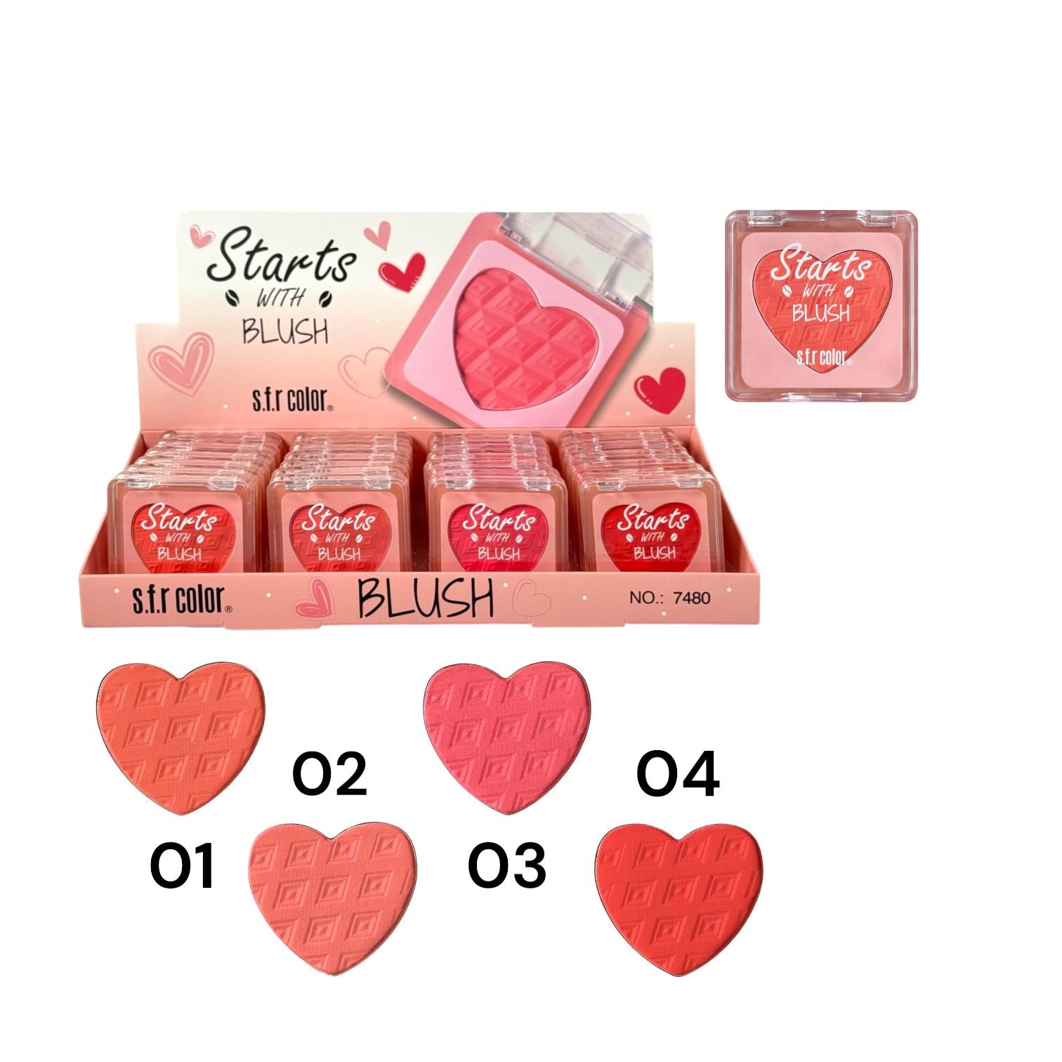 RUBOR EN POLVO CORAZON PAULIS / SFR COLOR