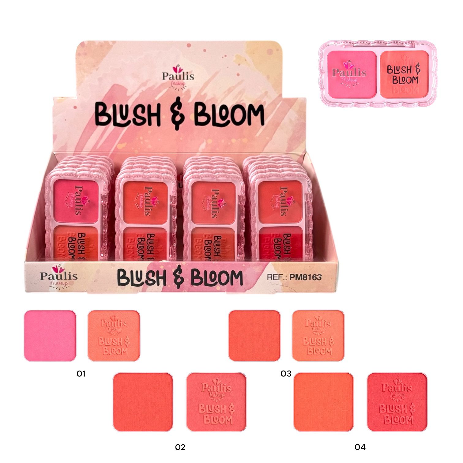 PALETA X2 RUBORES BLUSH&BLOOM PAULIS