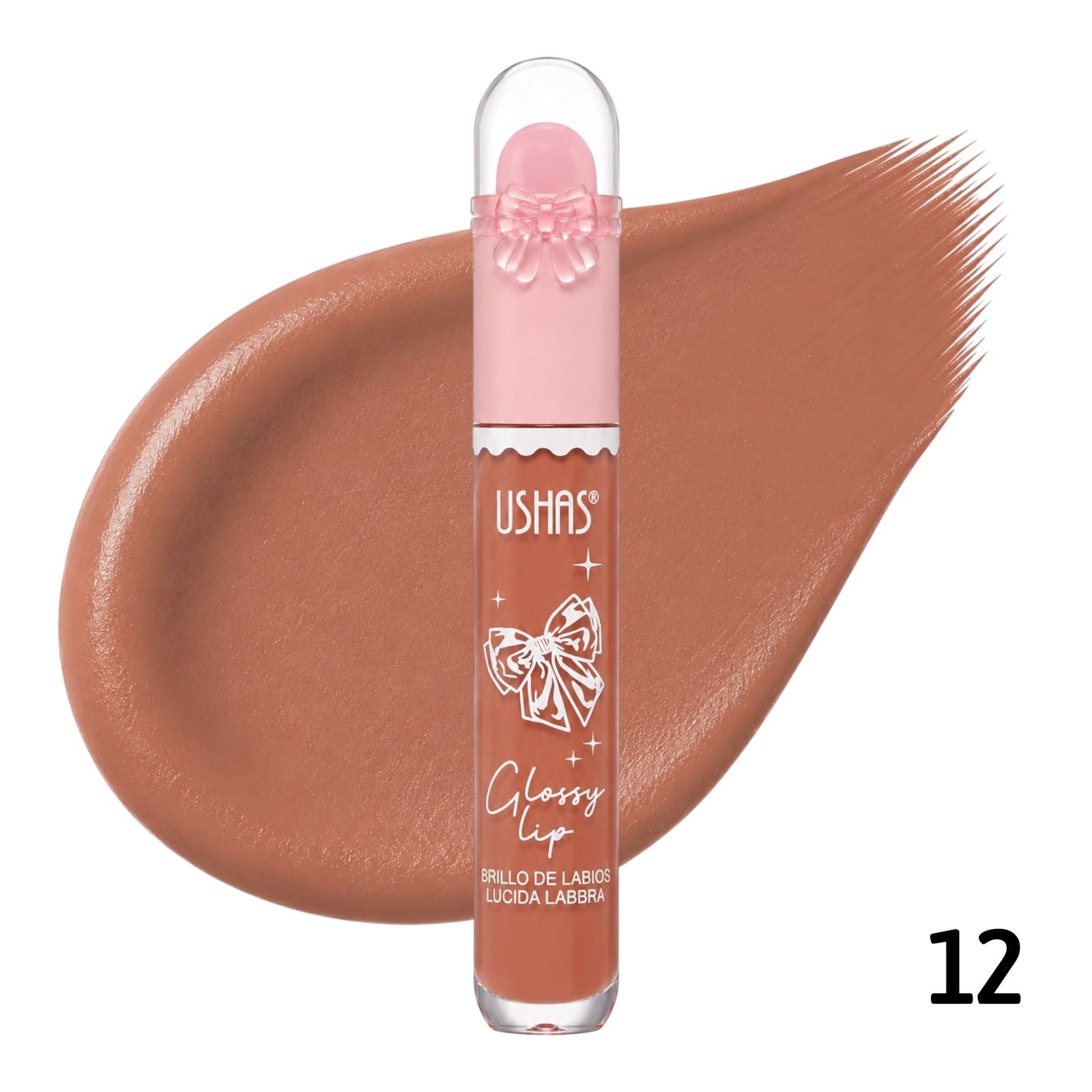 BRILLO GLOSS CON APLICADOR GLOSSY LIP MOÑITO USHAS