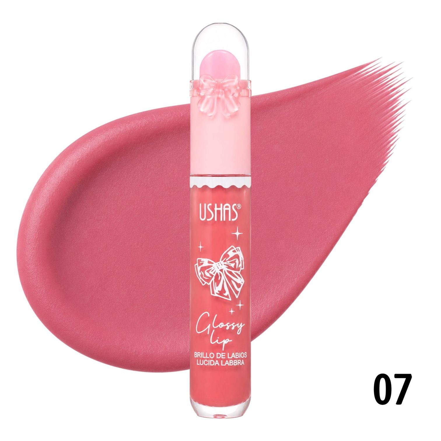 BRILLO GLOSS CON APLICADOR GLOSSY LIP MOÑITO USHAS