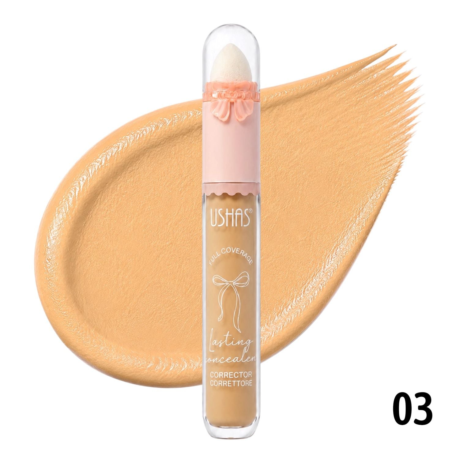 CORRECTOR LIQUIDO CON APLICADOR FULL COVERAGE MOÑITO USHAS