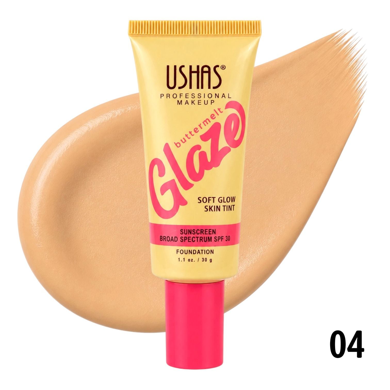 BASE LIQUIDA BUTTERMELT GLAZE  SPF30 30G USHAS