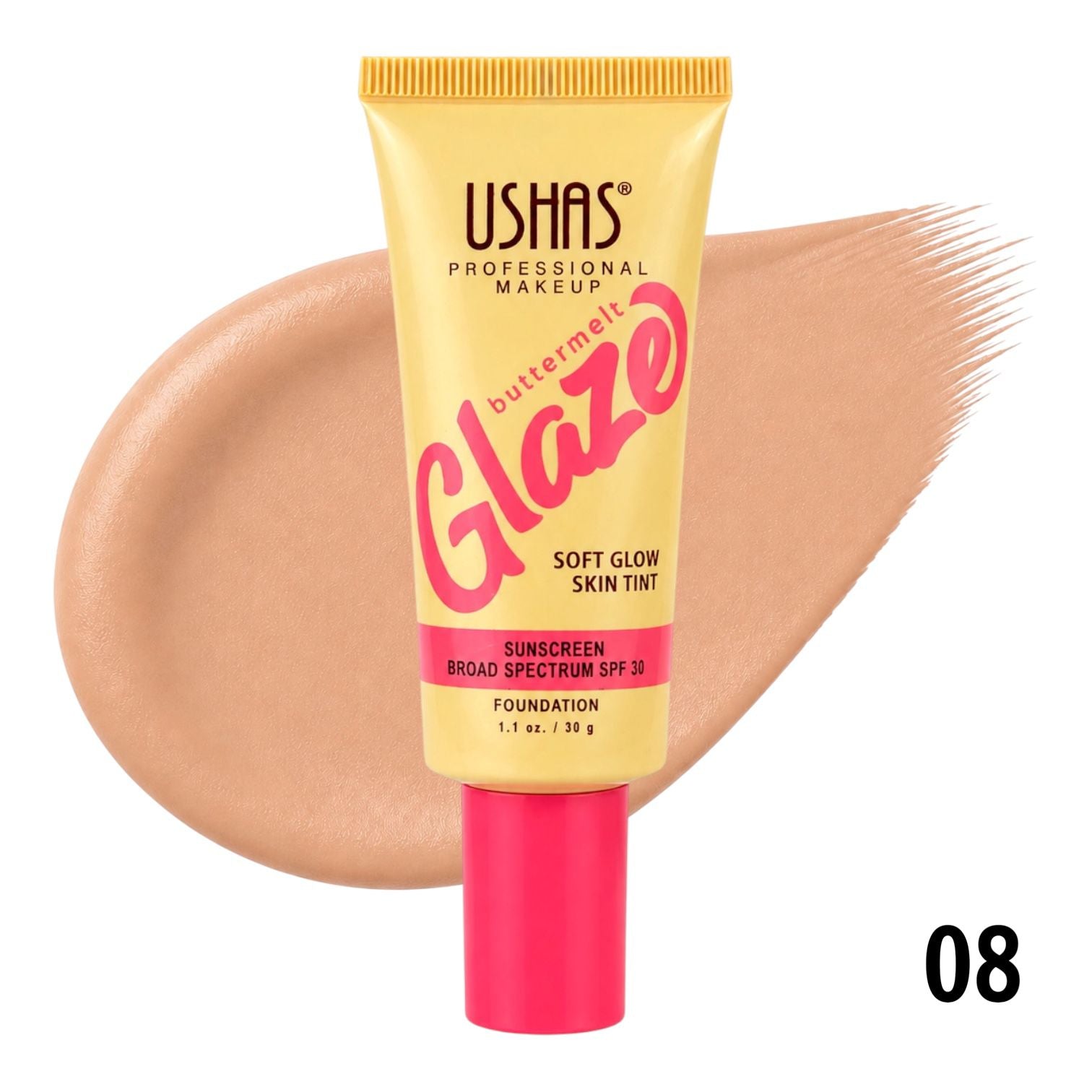 BASE LIQUIDA BUTTERMELT GLAZE  SPF30 30G USHAS