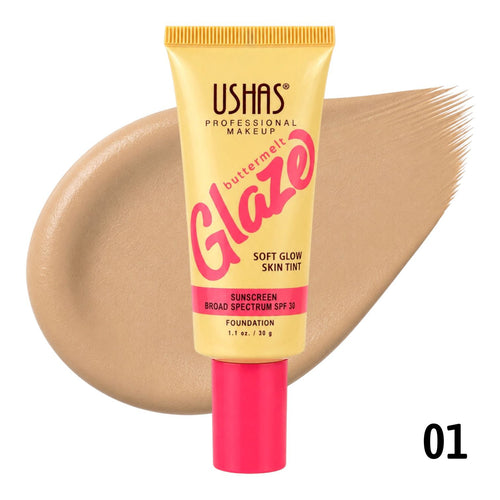 BASE LIQUIDA BUTTERMELT GLAZE  SPF30 30G USHAS