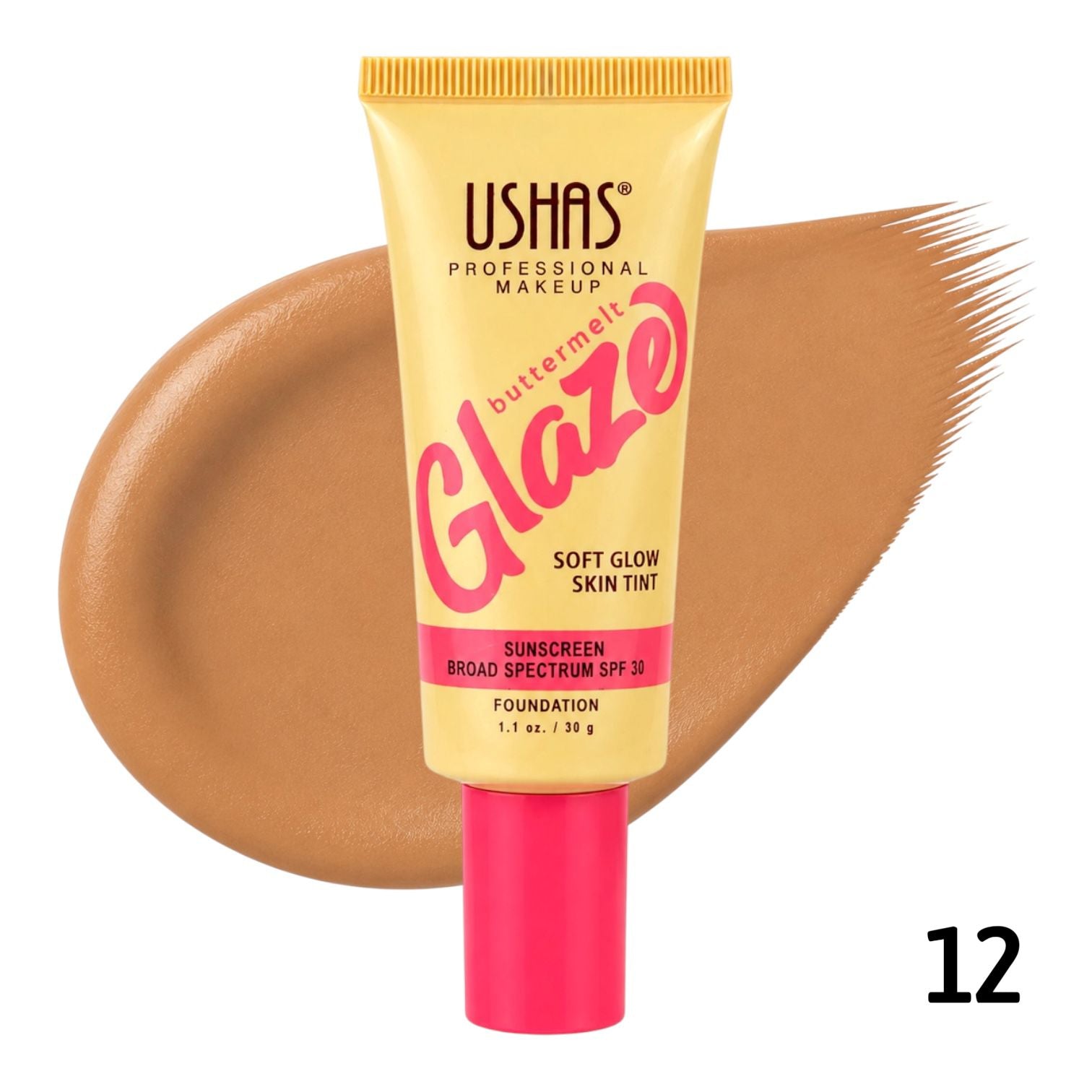 BASE LIQUIDA BUTTERMELT GLAZE  SPF30 30G USHAS