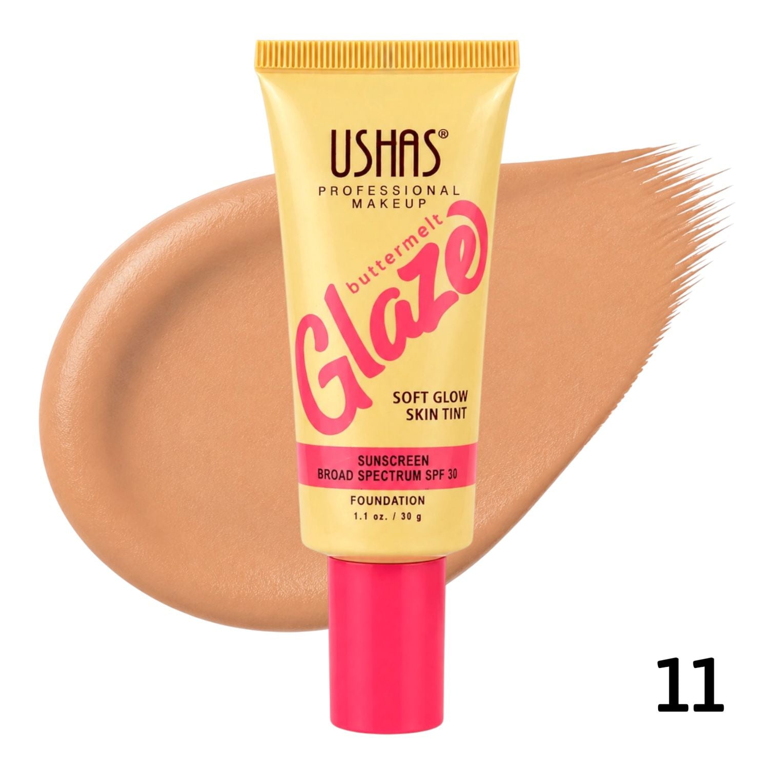 BASE LIQUIDA BUTTERMELT GLAZE  SPF30 30G USHAS