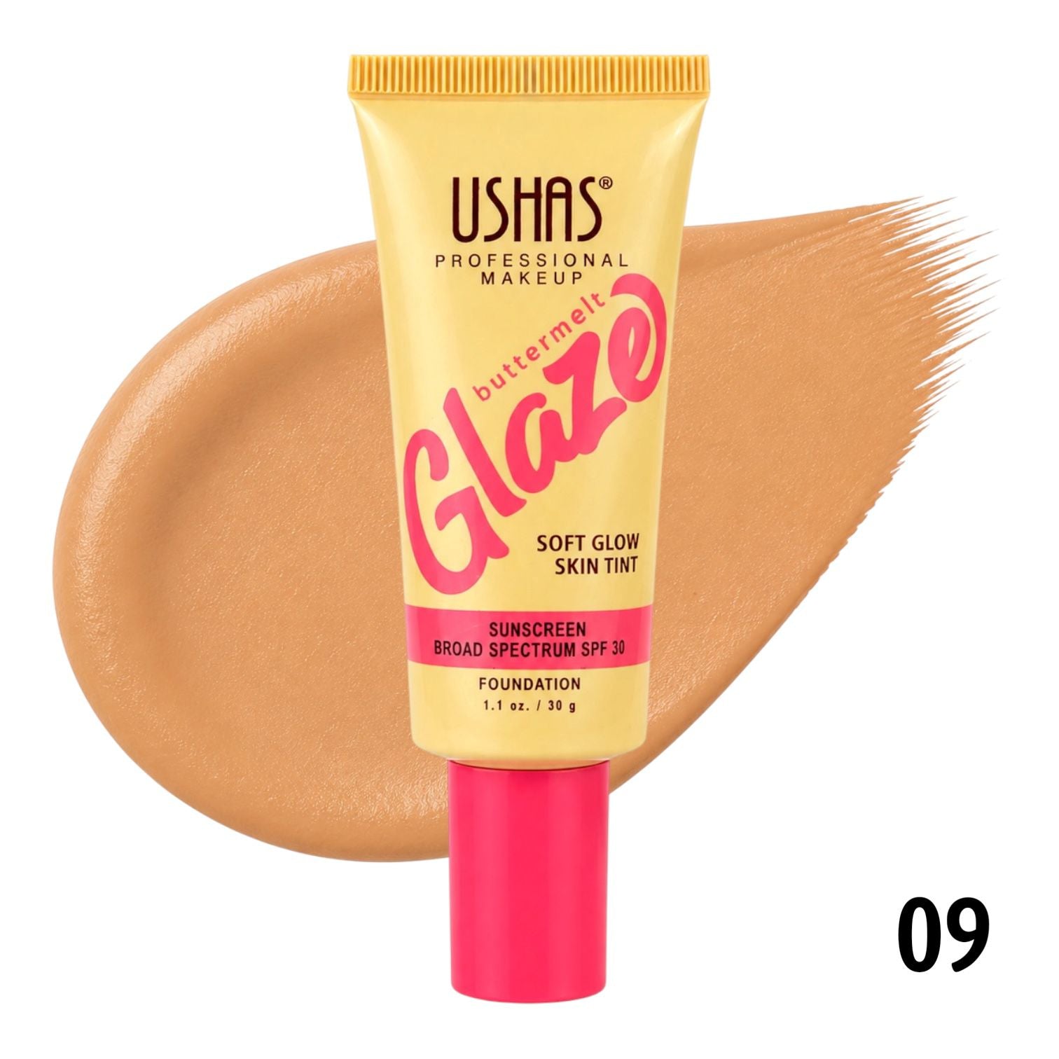 BASE LIQUIDA BUTTERMELT GLAZE  SPF30 30G USHAS