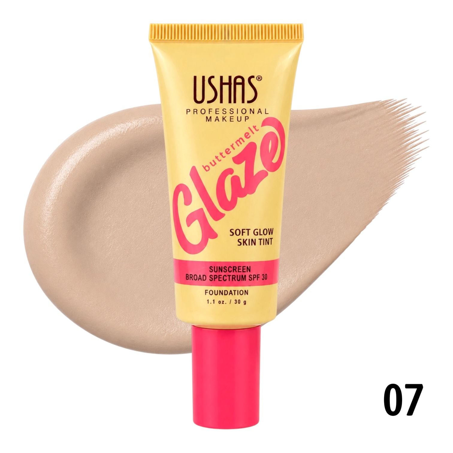 BASE LIQUIDA BUTTERMELT GLAZE  SPF30 30G USHAS