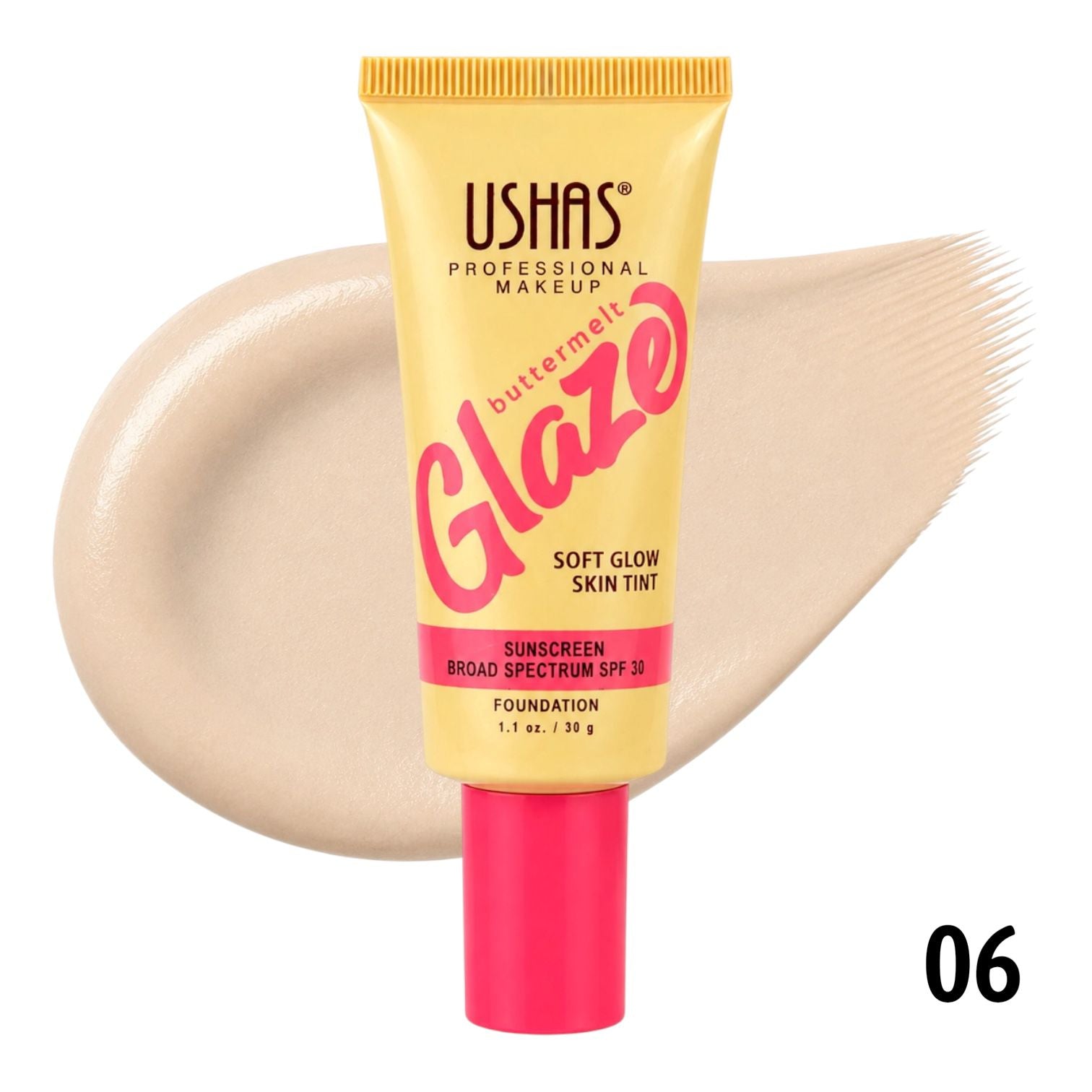 BASE LIQUIDA BUTTERMELT GLAZE  SPF30 30G USHAS