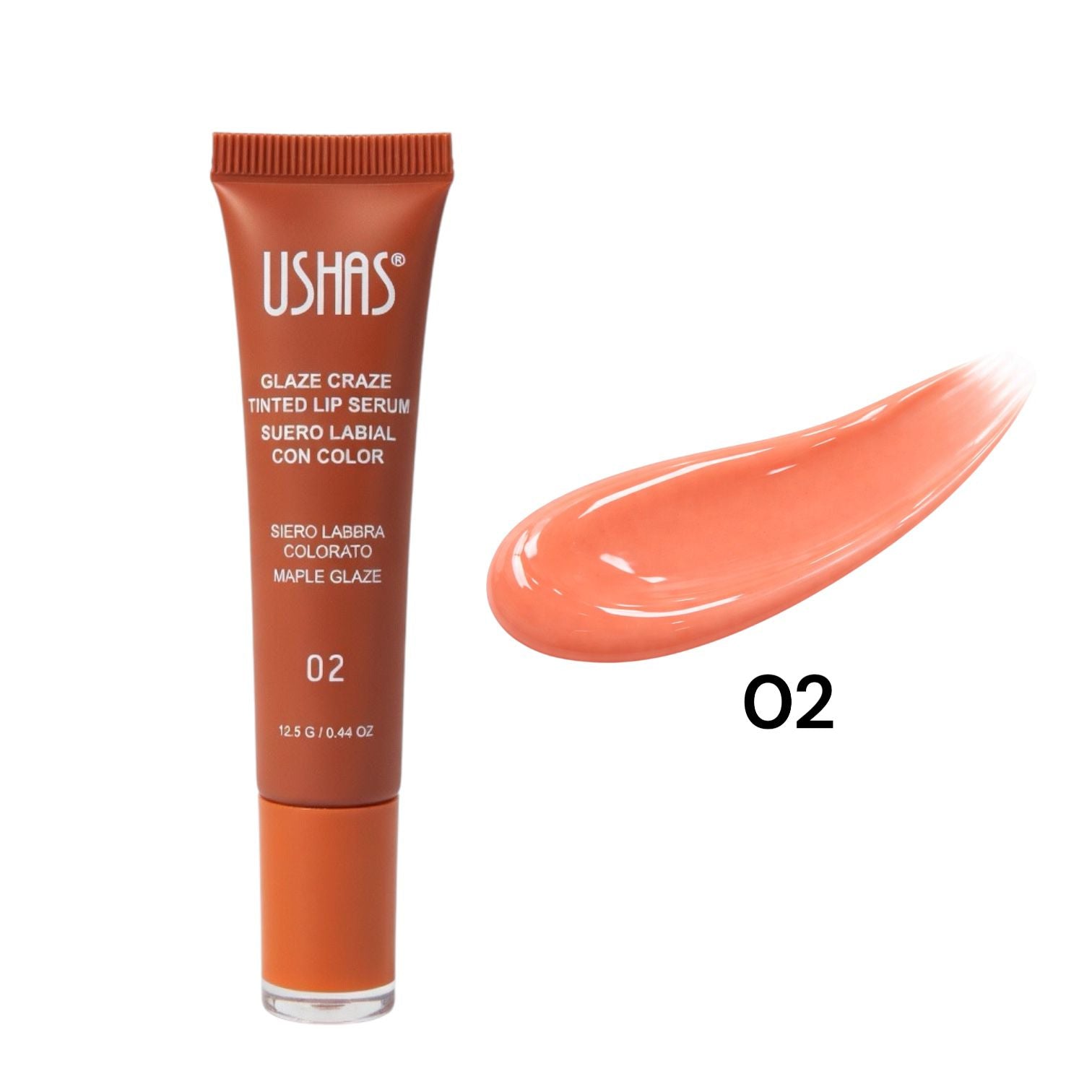 BRILLO CON COLOR TINTED LIP SERUM GLAZE CRAZE 12.5G USHAS