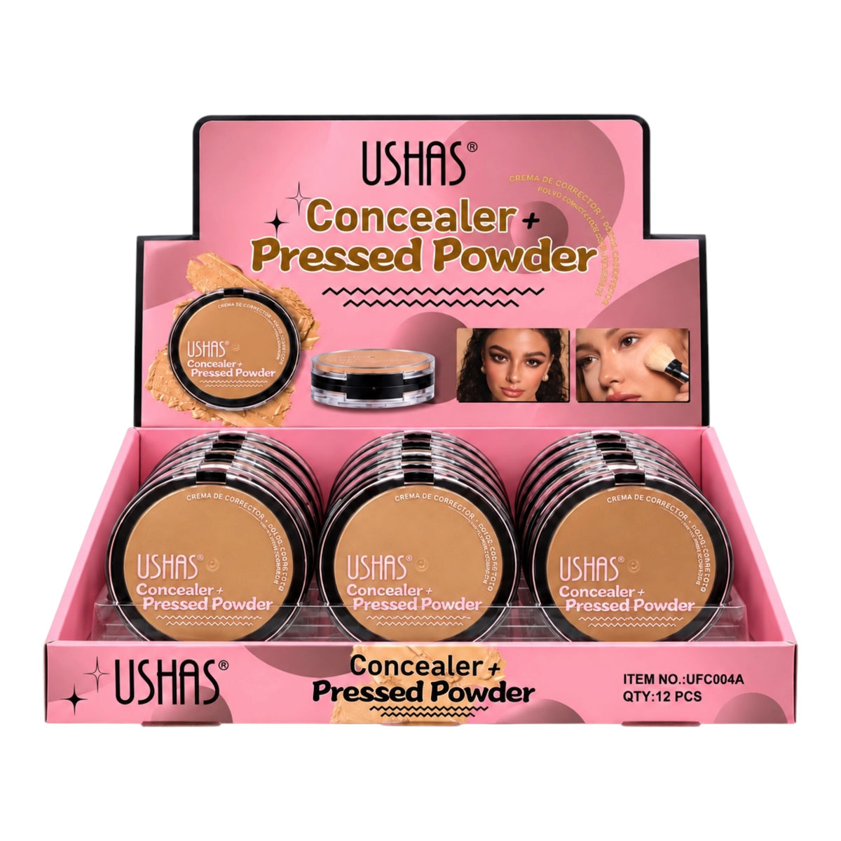 DUO POLVO COMPACTO Y CORRECTOR USHAS