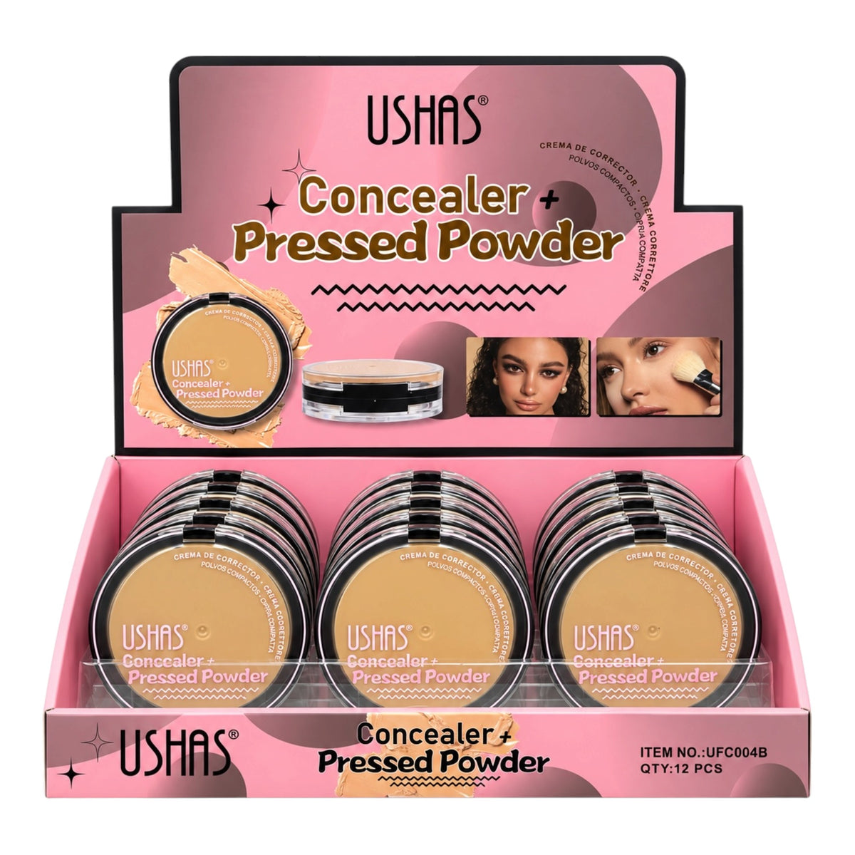 DUO POLVO COMPACTO Y CORRECTOR USHAS