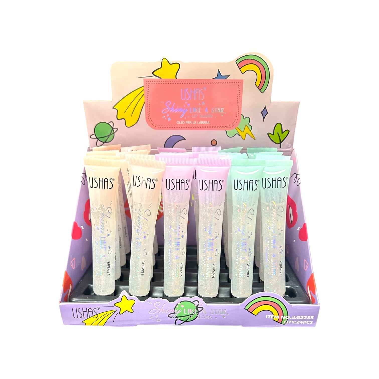 BRILLO GLOSS GLITTER SHINY LIKE A STAR USHAS