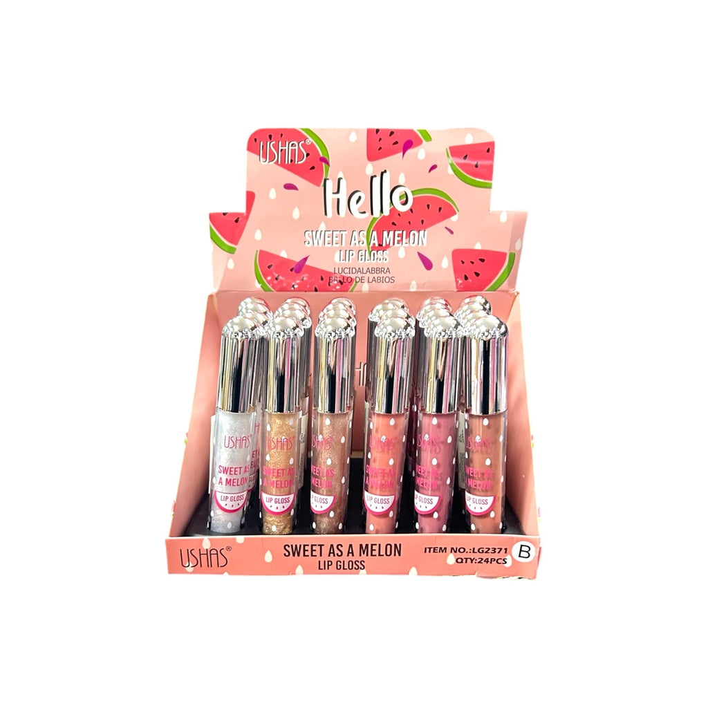 BRILLO GLOSS ESCARCHADO SWEET AS A MELON USHAS