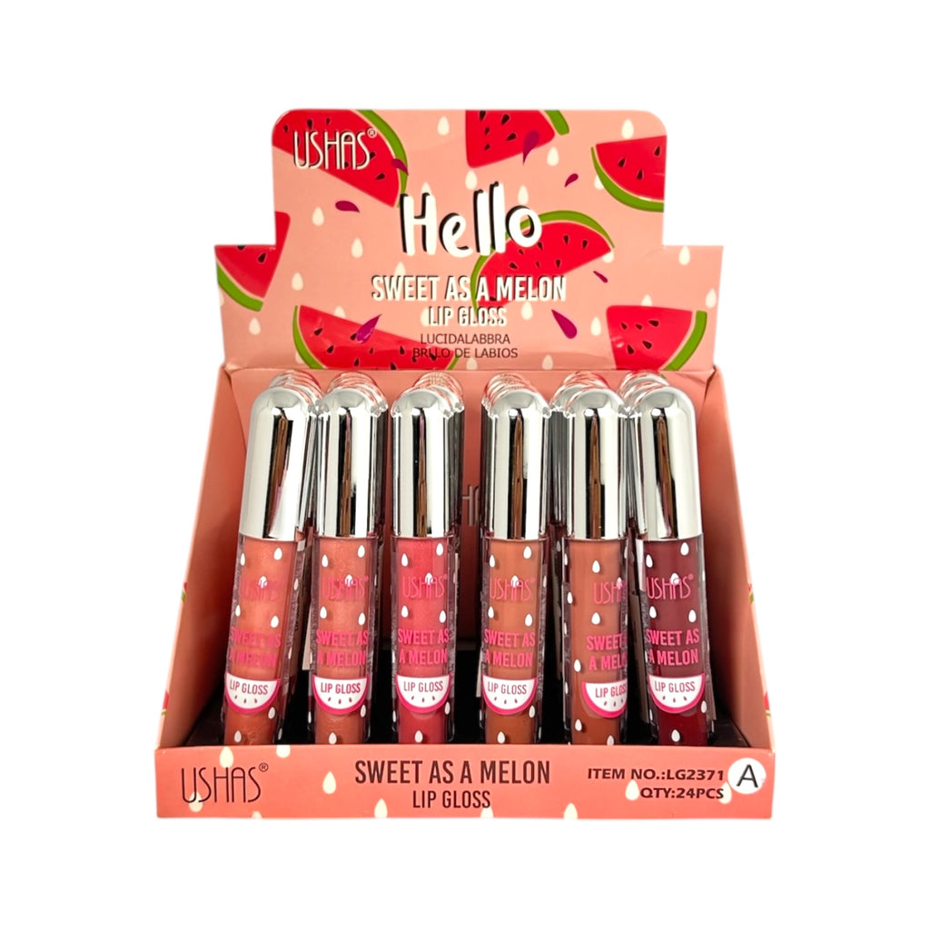 BRILLO GLOSS ESCARCHADO SWEET AS A MELON USHAS